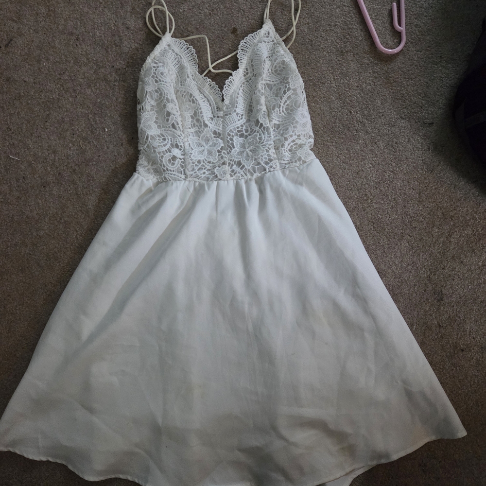 White Strappy Dress